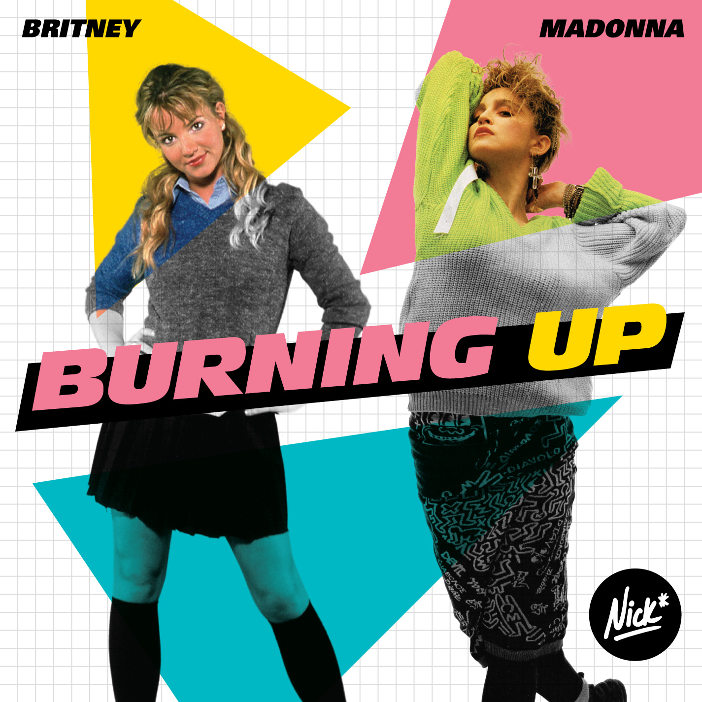 Britney Spears + Madonna - Burning Up Nick* Total '80s Mashup
